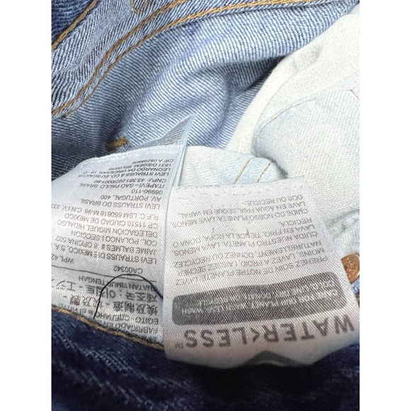 Levi's 501 Denim Jeans Men's 40 X 32 Buttonfly Blue Straight Preppy - Picture 9 of 15